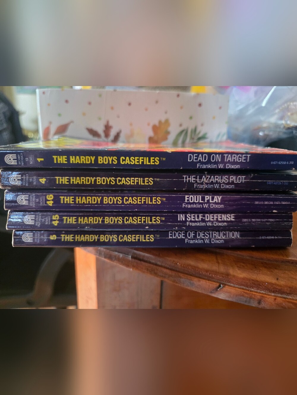 Lot 5 Hardy Boys Casefiles Paperback Books 45 5 4 46 1 Dead On Target, Foul Play